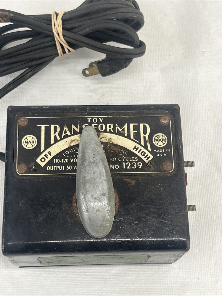Marx #1239 Transformer 50 Watt Train Controller Untested No Box