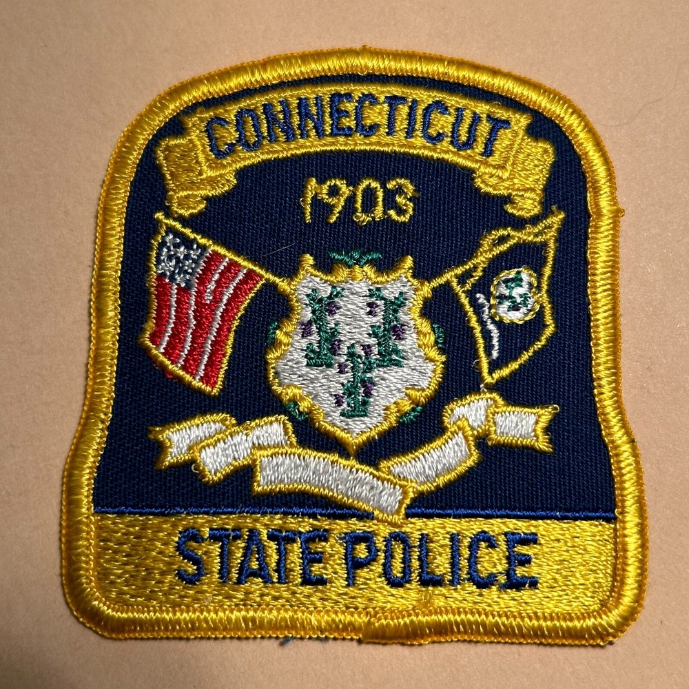 Connecticut State Police patch (SMALL)