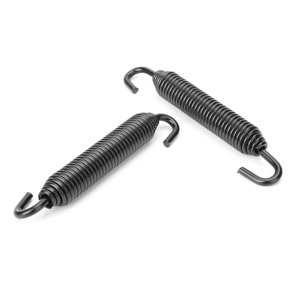 4pcs Universal Motorcycle Long Stainless Exhaust Springs