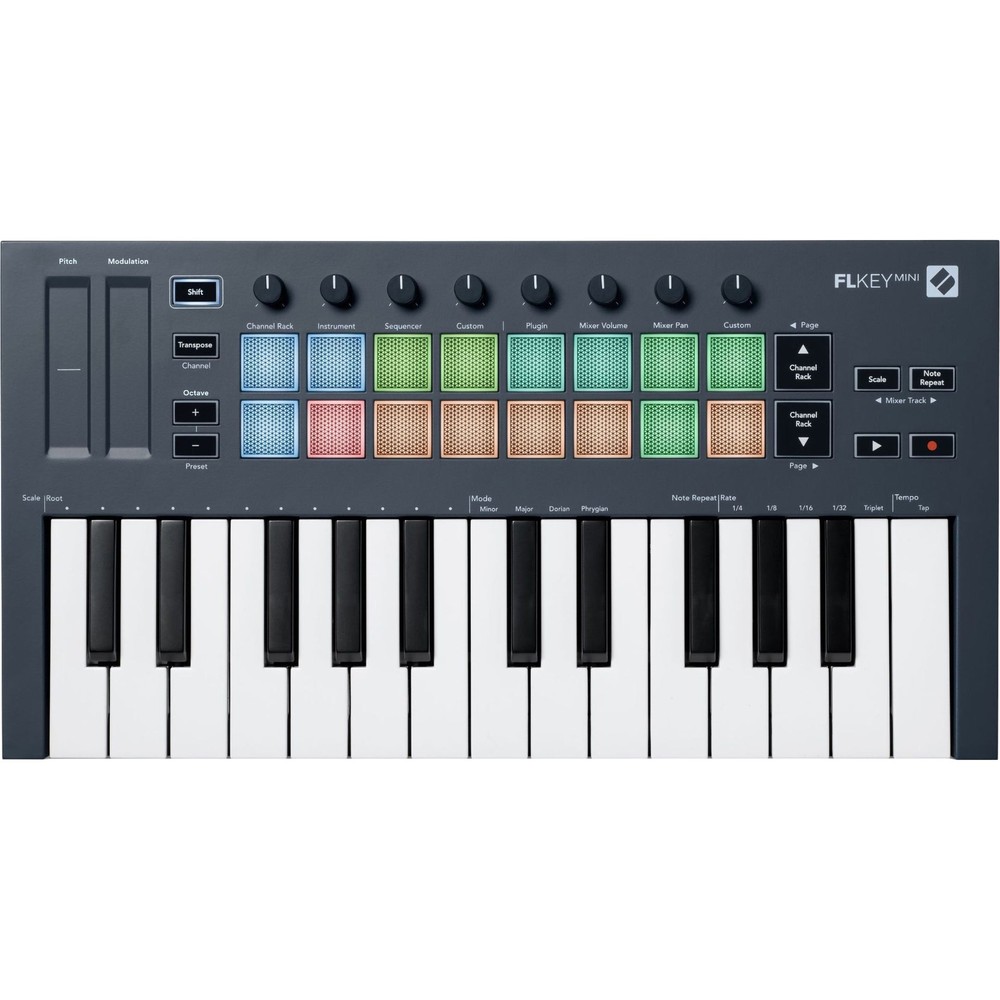 Novation FLKey Mini compact 25-mini-key MIDI keyboard for FLStudio