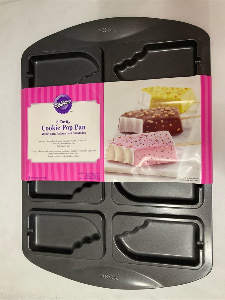 WILTON 8 Cookie Pop Pan NEW