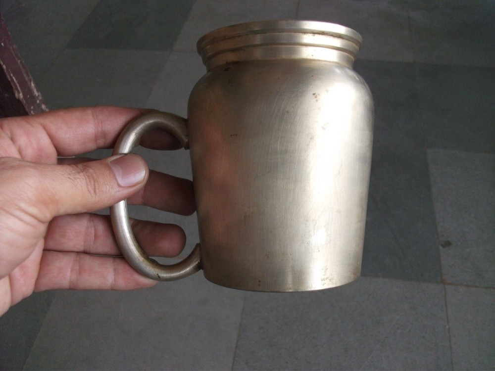 Vintage Brass Handcrafted Solid Unique Shape Cup, Collectible