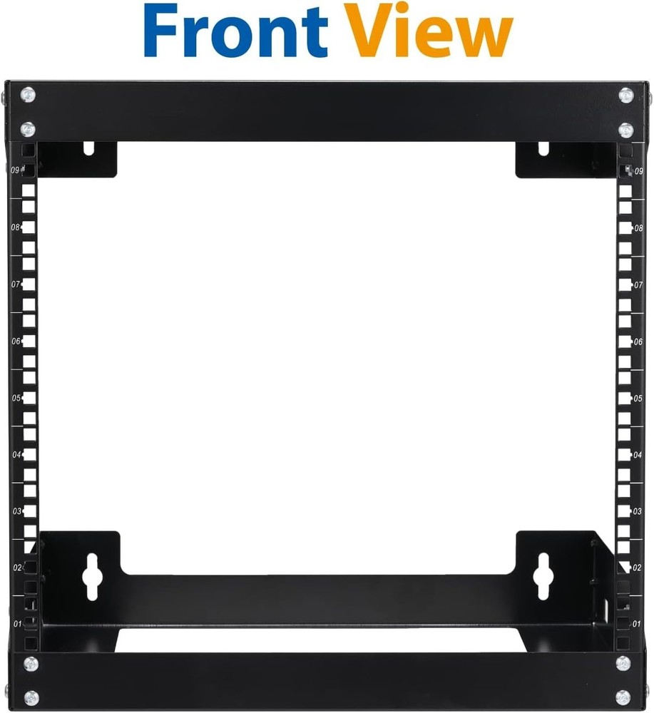9U Wall Mount Rack Open Frame 19 Inch Server Equipment 2 Post Network #1295H T5