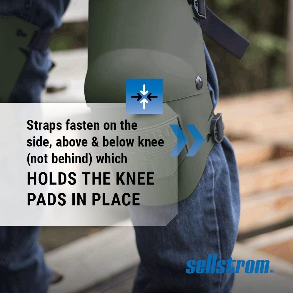 GREEN Carpenter Construction Flooring Roofing Gardening Flex Work Knee Pads