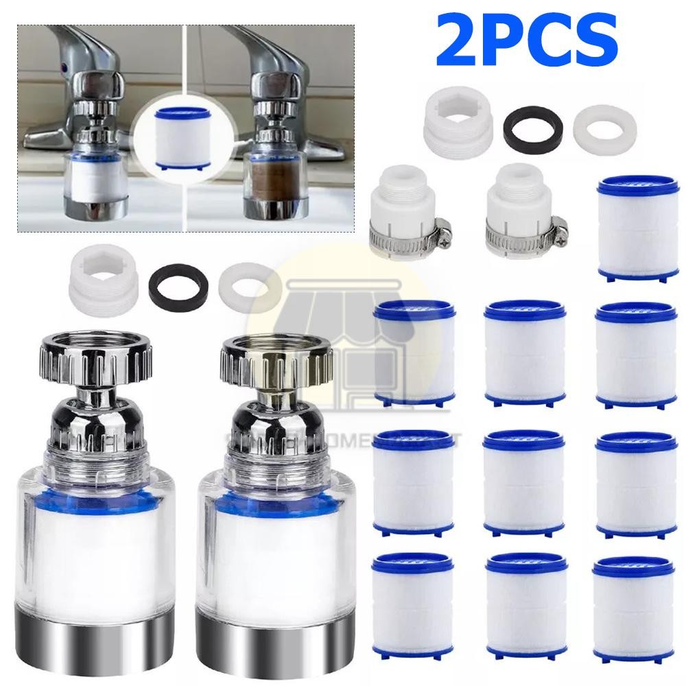 Faucet Water Filter Tap Filtration Kitchen Sink Mount Purifier System 360°Rotate