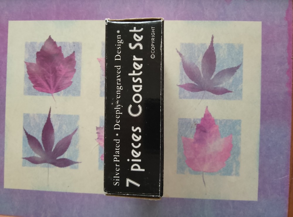 Shudehill Giftware 7 Pieces Coaster Set Silver Plated Uncleaned