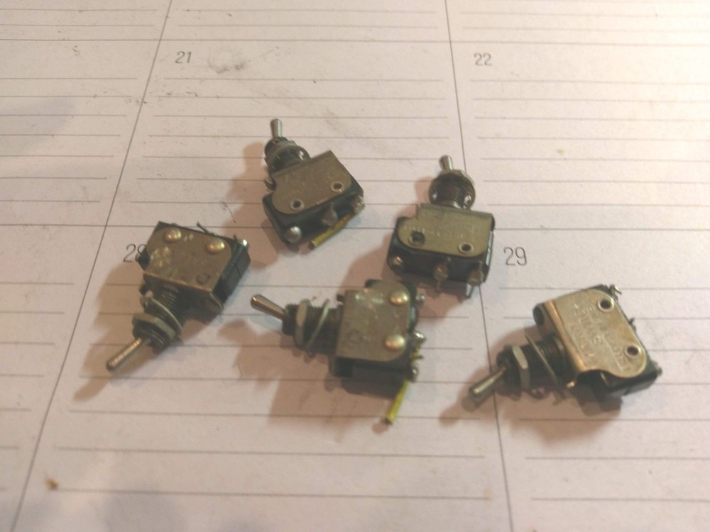 5 MICRO  Mini Toggle Switched  Used but Guaranteed  6AT2