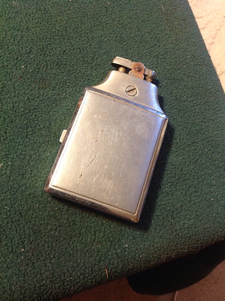 Ronson Lighter And Cigarette Holder - Metal