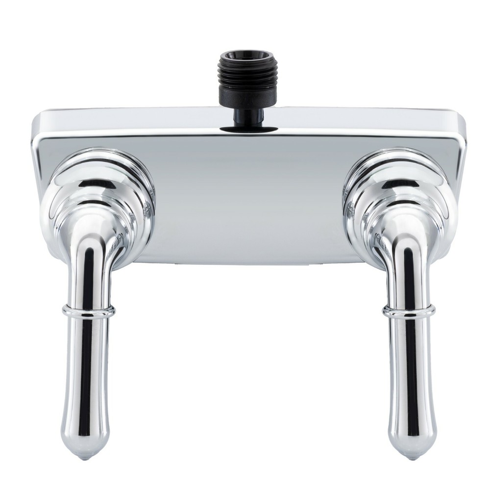 RV Shower Faucet Diverter Chrome Finish Lever Style Handles