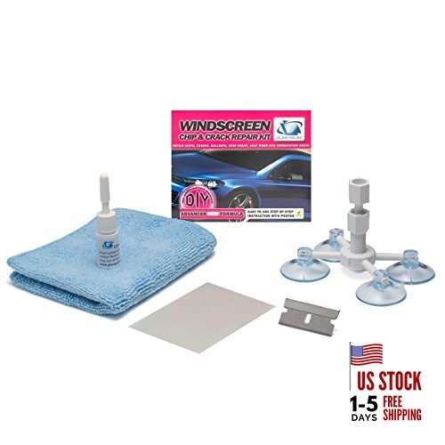 Windshield Repair Kit, Quick and Easy Durable Resin-Based DIY Solution for