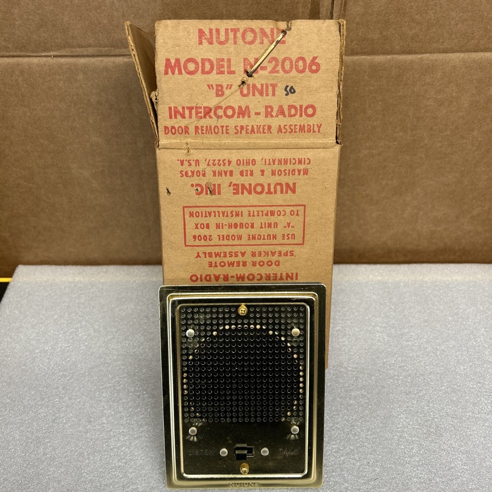 Nutone N-2006 Open Box Old Stock