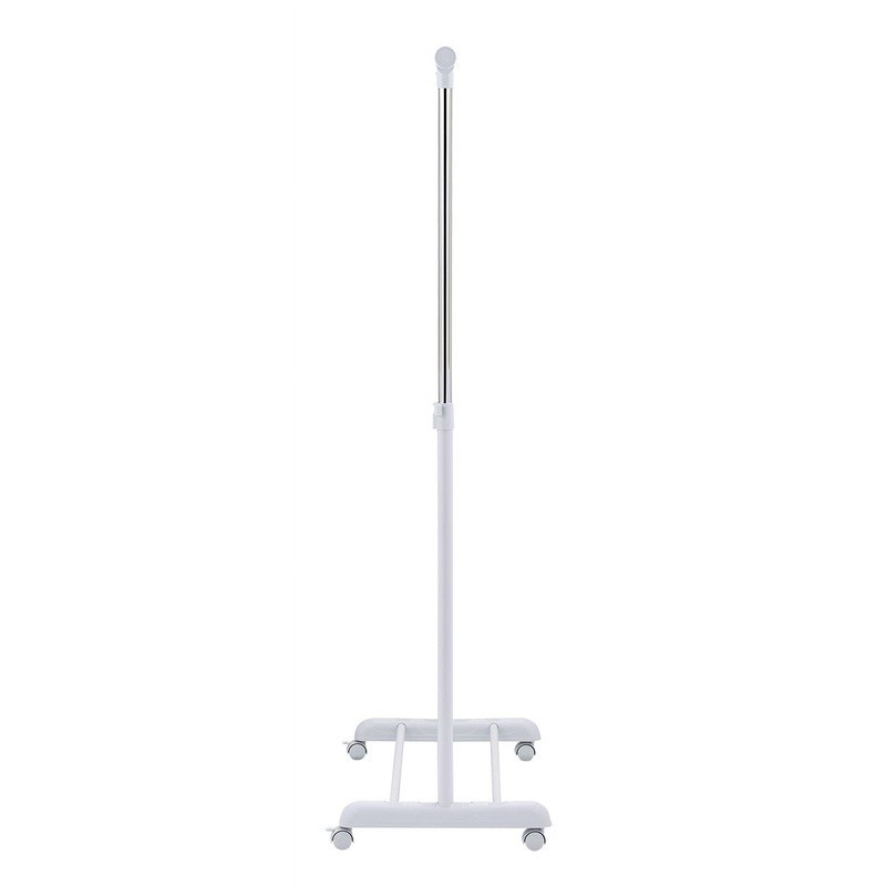 Adjustable Rolling Garment Rack Space-Saving Clothes Organizer W/ Shoe Storage