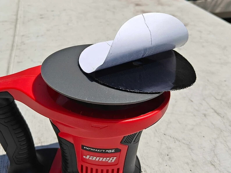 Hook & Loop Base for Harbor Freight BAUER 20V Cordless 6" Polish Buffer 19102C-B