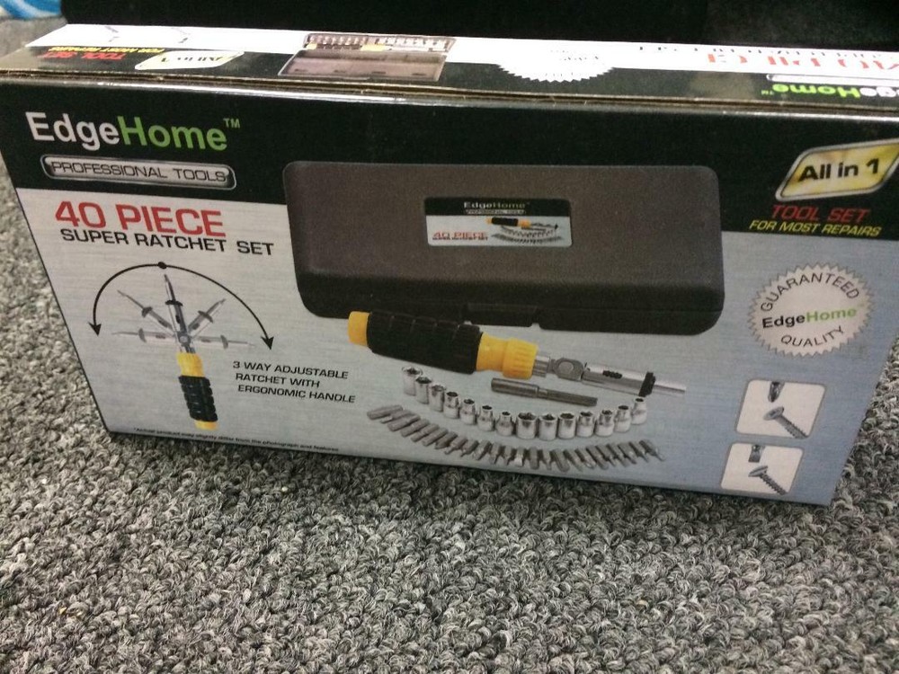 Edge Home 40 Piece Super Ratchet Professional Tools Set