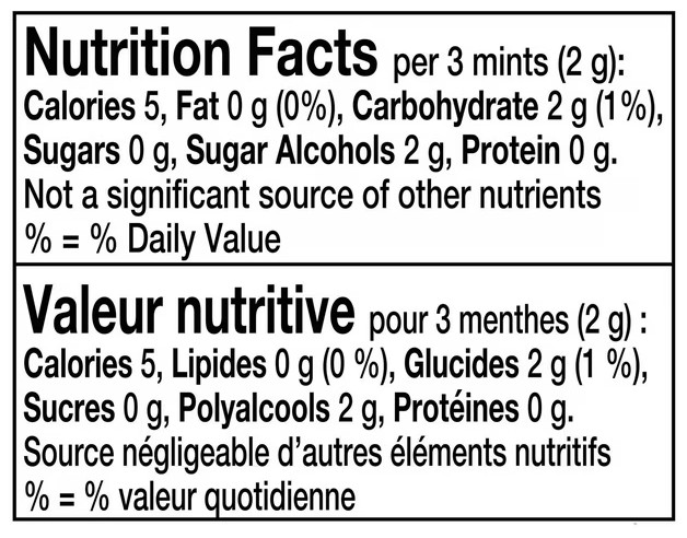 EXCEL, Winterfresh Flavored Mints, 1 Tin, 34g