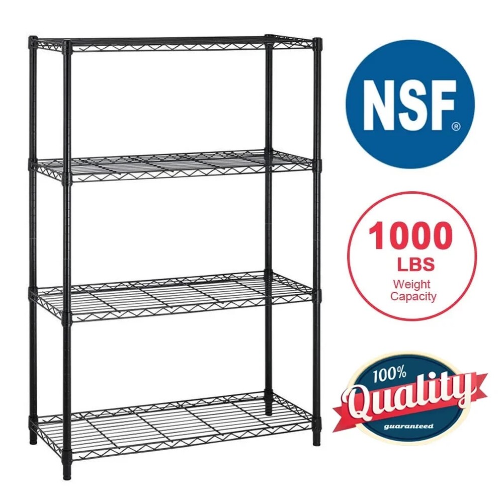 BestOffice 4 Shelf Wire Shelving Unit Garage