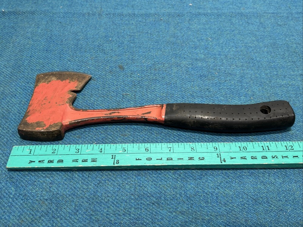Vintage Bridgeport Metal Handle Hatchet Axe
