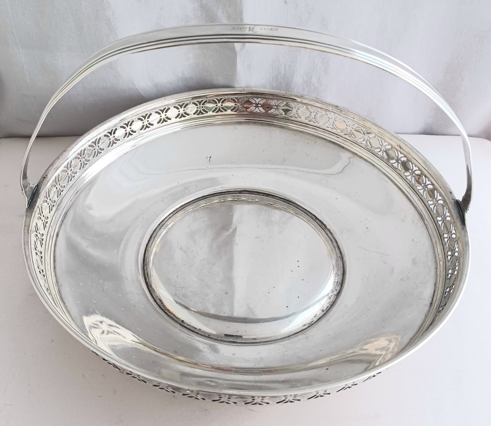 Tiffany & Co. Sterling 9" Pierced Basket Dated 1917
