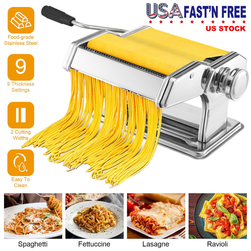 Pasta Maker Machine Adjustable Thickness Noodles Maker for Pasta, Spaghetti