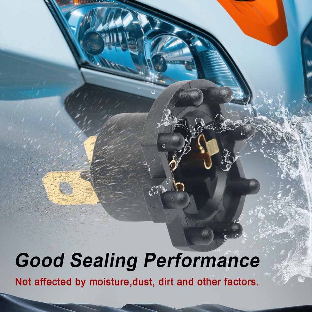 2x Front Headlight Connector Socket Headlight Socket Bulb Socket for Honda