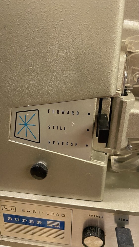 Vintage Sears 8mm Easi-load Model 200 Projector Tested