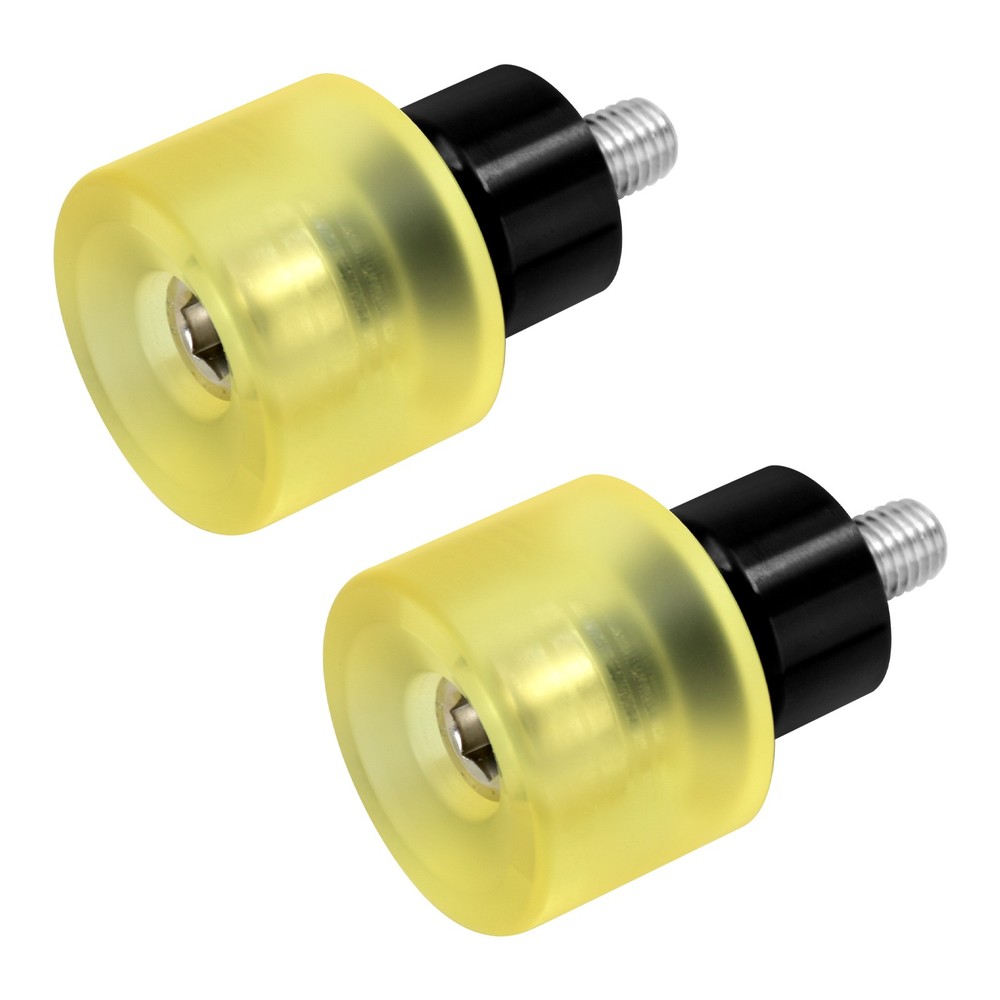 Yellow 2x Engine Protective Guard Crashs Bars Protector M12 End Balls For Harley