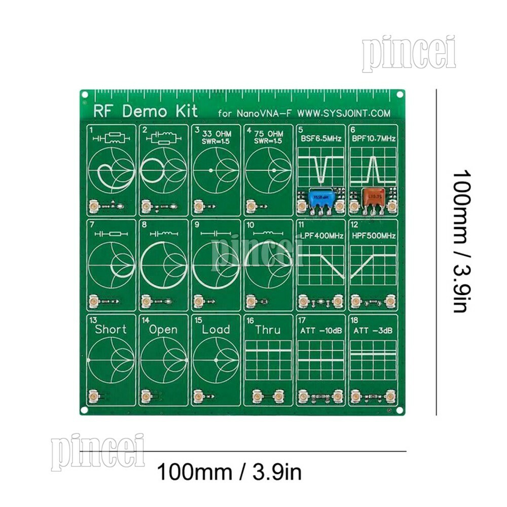 RF Demo Kit NanoVNA-F RF Test Board For HAM Vector Network Analyzer Filter