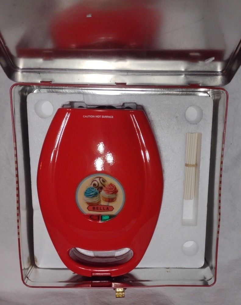 BELLA 12 Cakepop Maker Kit Red Tin Gift Box Set with Handle