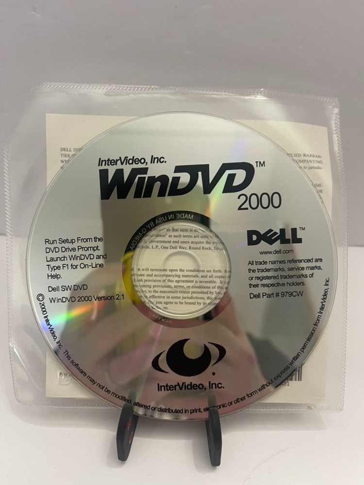 Dell InterVideo, Inc. WinDVD 2000 Dell Setup CD WinDVD 2000 Version 2.1