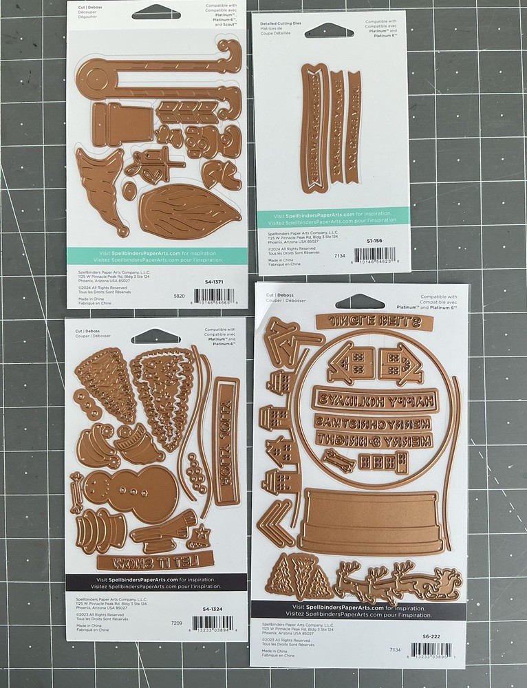 Spellbinders Snow globe & Gnome Die Sets