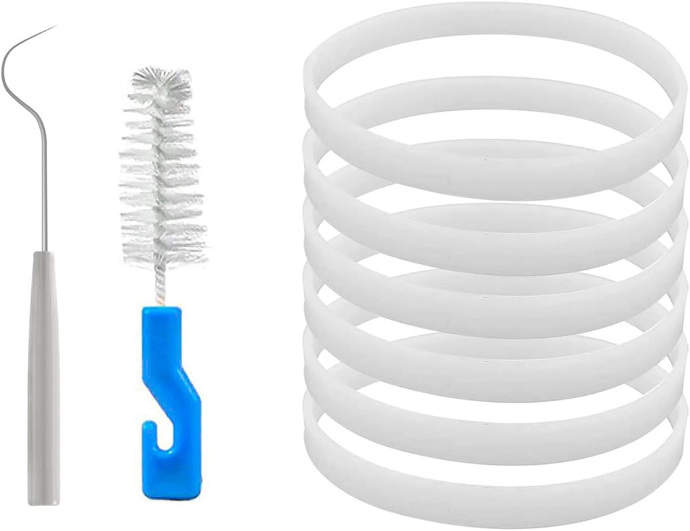 6 Pack Rubber Gaskets Replacement Seal 3.94 inch for Nutri Ninja Blender Replace