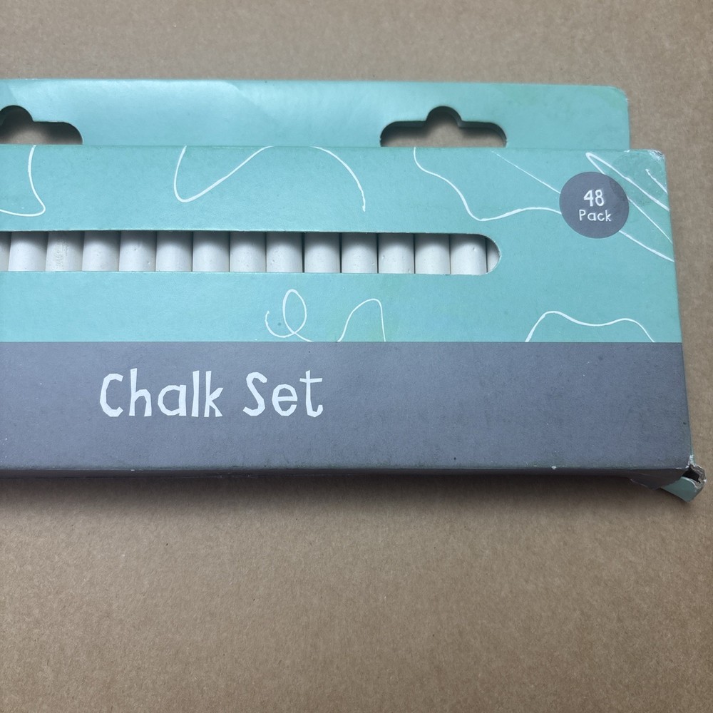 Pack of 48 White Chalks