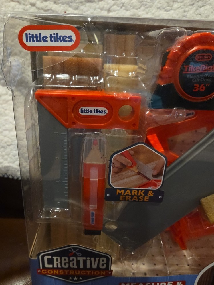 little tikes Creative Construction Measure & Cut Set - Includes 5 Accessories,