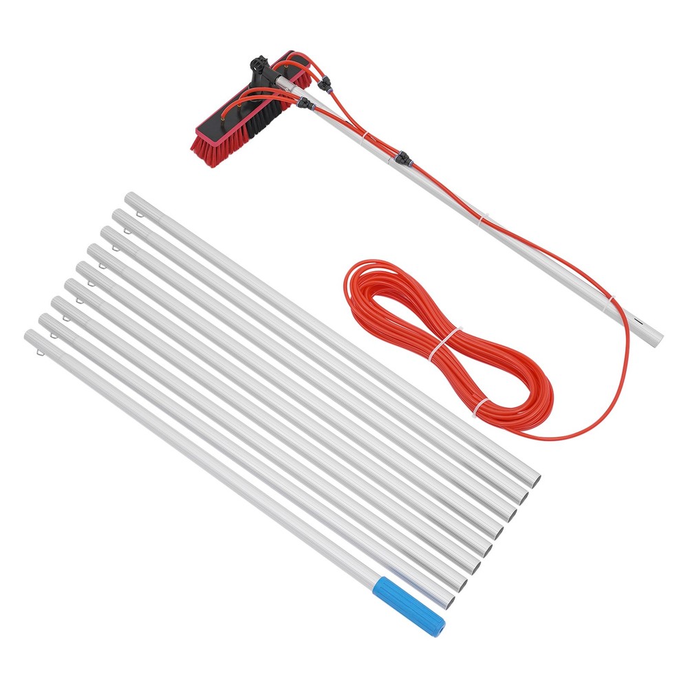 Solar Panel Cleaning Brush & Pole Kit Window Cleaner 10m Cleaning System