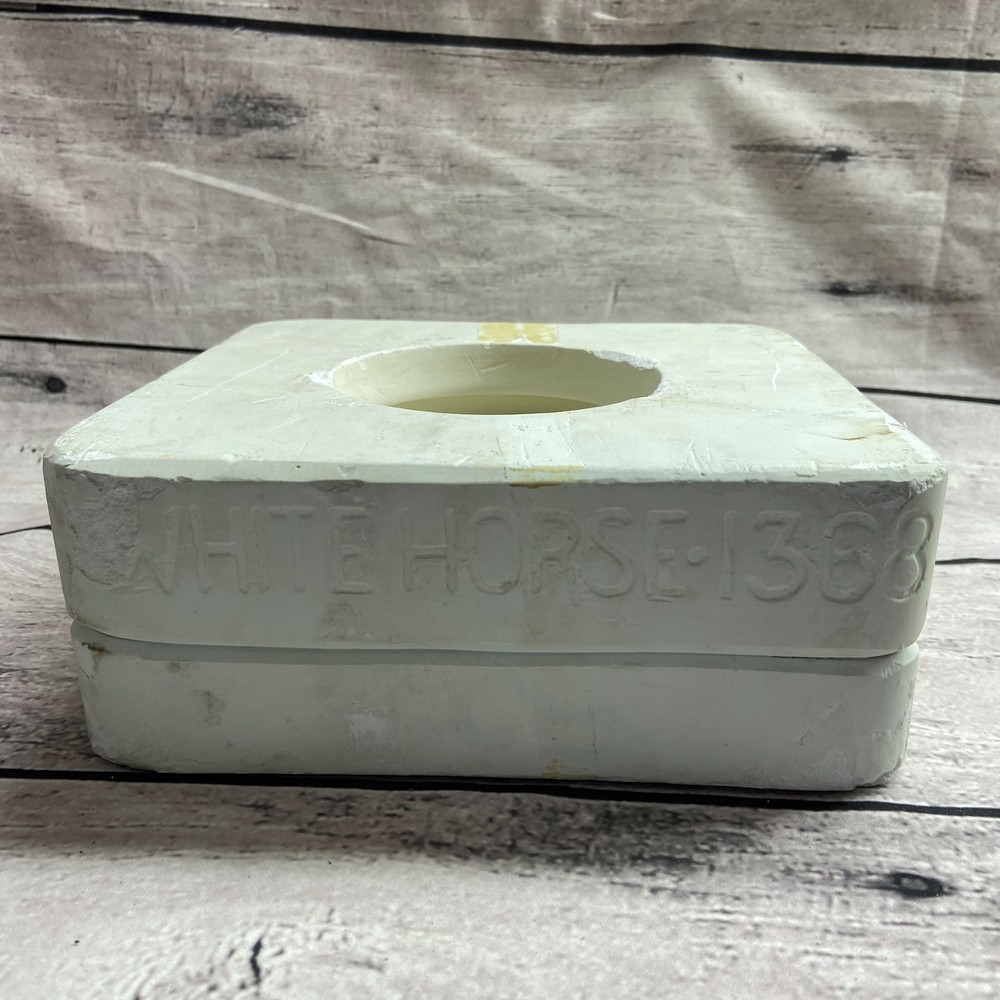 White Horse Ceramic Casting Mold Rose Flower Base #1368