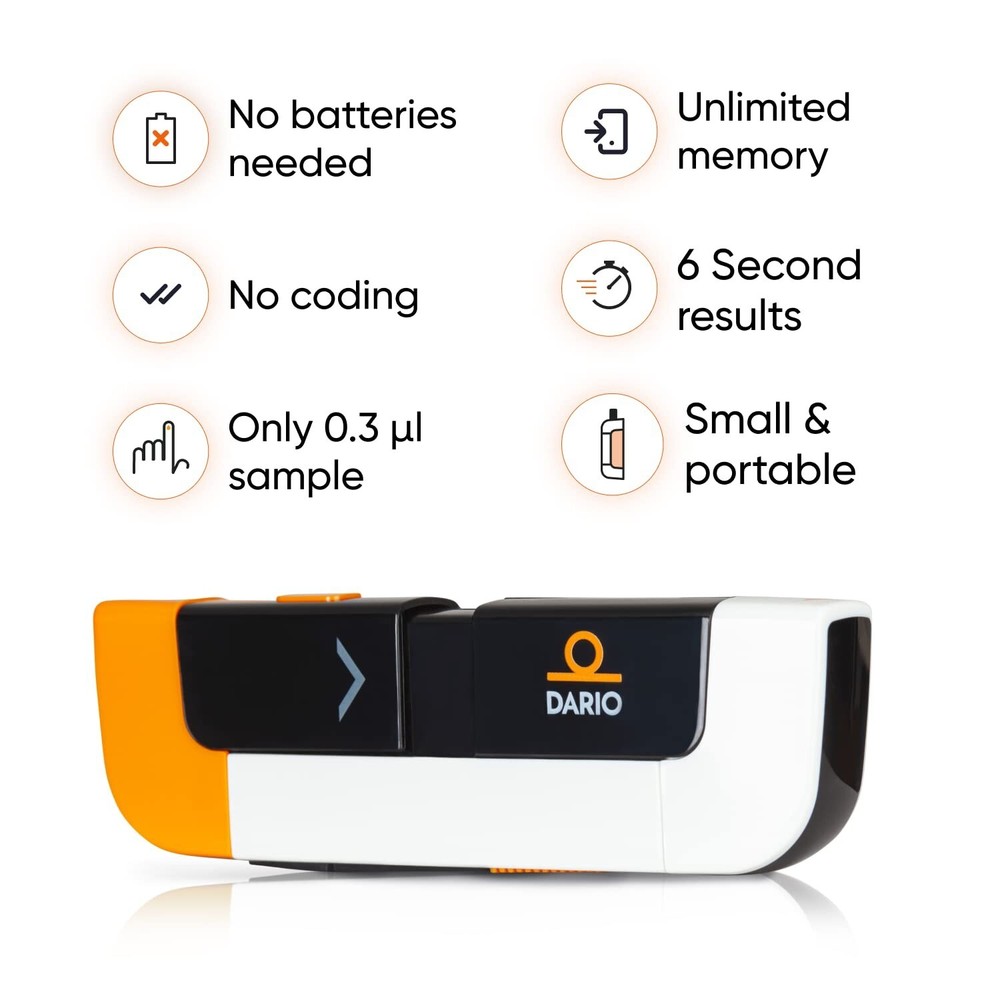 FDA Cleared Diabetes Testing Kit with 25 Strips & USB-C for Android Phones
