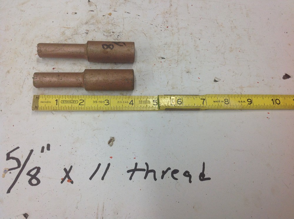 (2) Drillco 5/8" x 4" x 11 Thread Concrete Masonry Core Drill Bit NOS