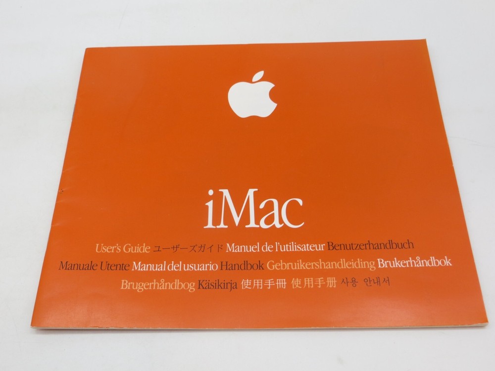 Apple iMac User's Guide 1999 vintage computer manual 34-0938-A