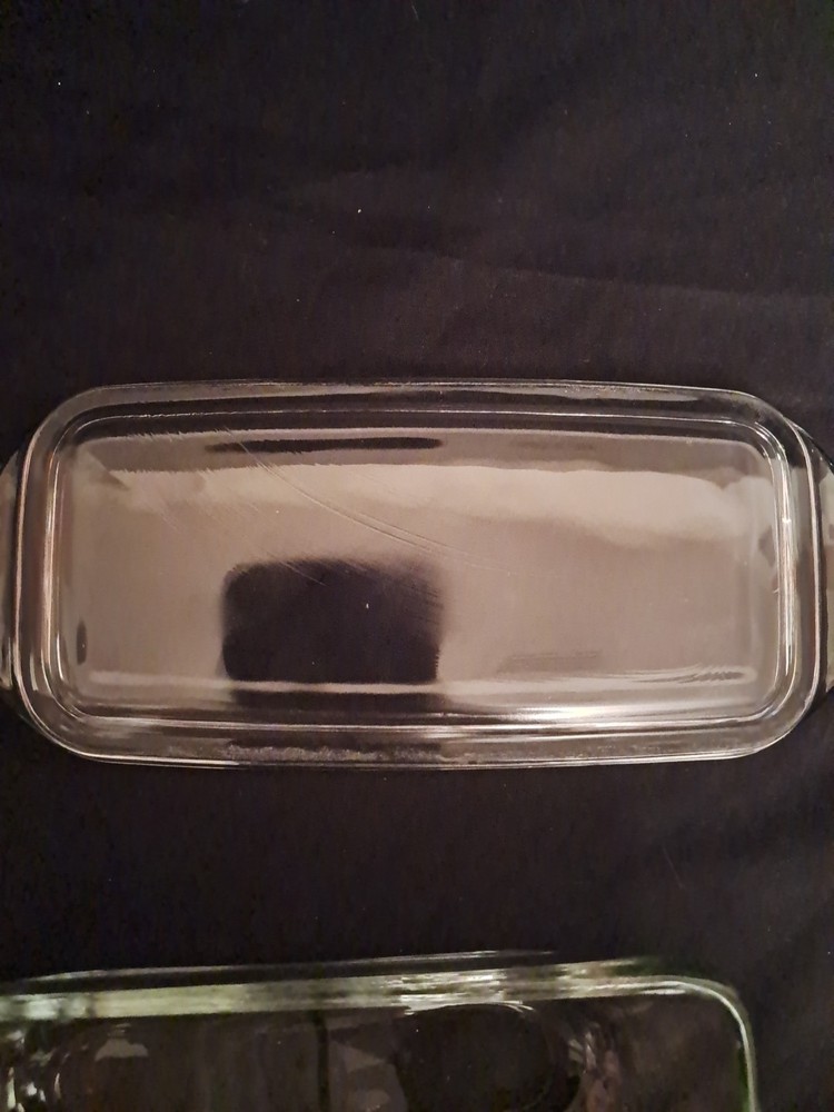 Clear Glass Butter Dish With Lid