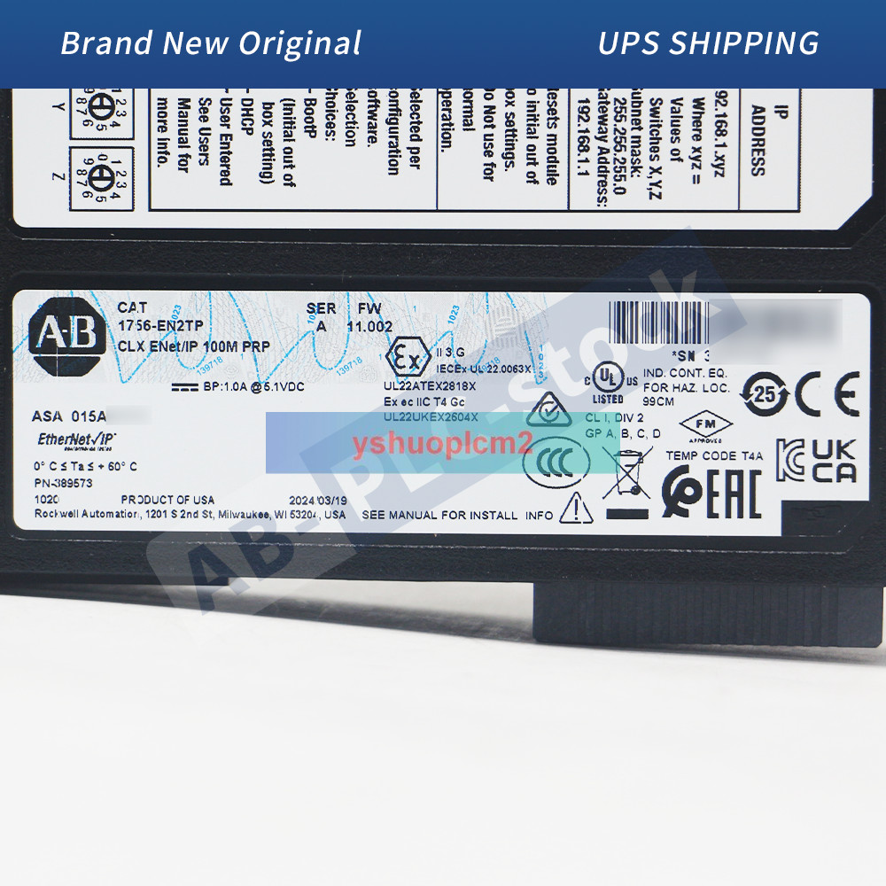 New A~B 1756-EN2TP EtherNet/IP communication module 100M PRP