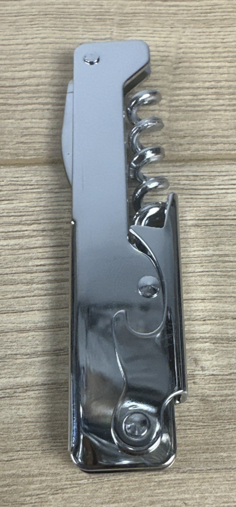 Vintage Waiters Corkscrew Bottle Opener Multi-Purpose Bar Tool