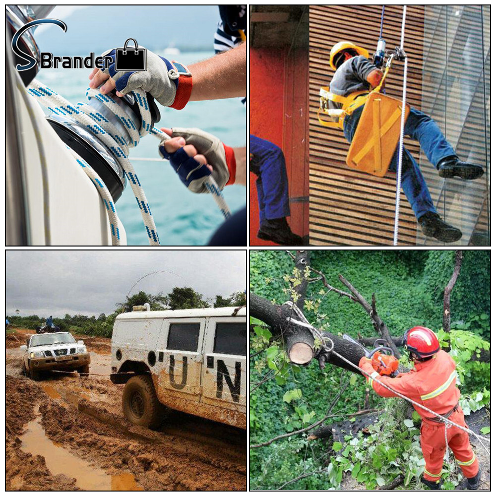 5/8"x 150' Double Braid Polyester Arborist Bull Rope Tree Rigging Line