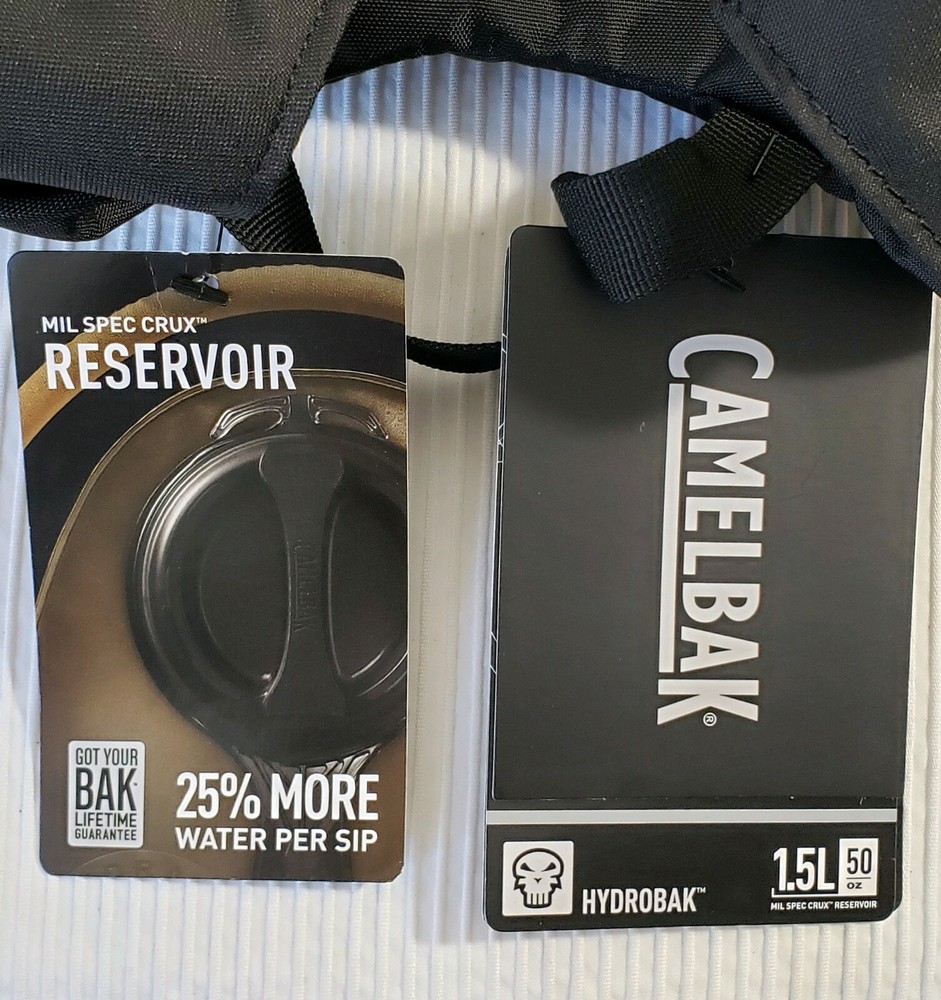 Camelbak Maximum Gear Hydration Pack Backpack Military Black *With 50 oz Bladder