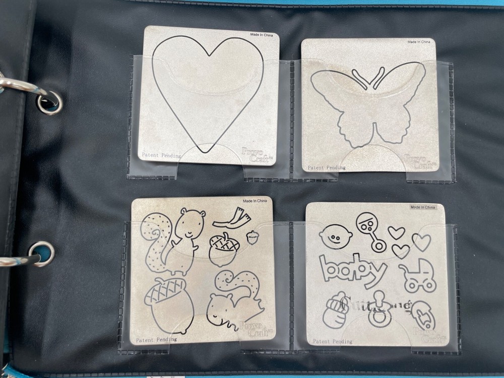 Cuttlebug Die & Embossing Folder Storage Binder With Inserts By Provo Craft Blue