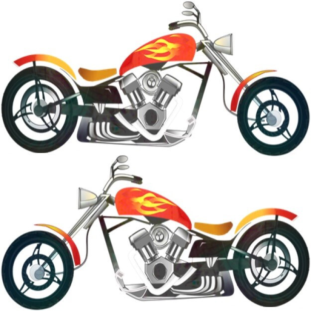 30 Custom Motorcycle Art Personalized Address Labels