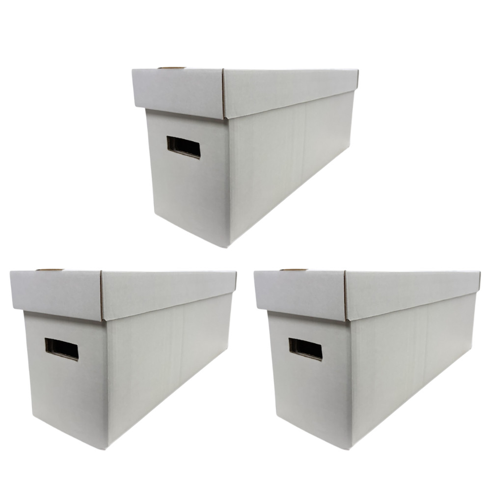 3 Long Comic Book Box • Comic Storage Boxes Holds 200–225 Comics Box Woodhaven