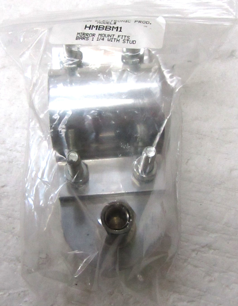 Workman HMBB1 CB Antenna Horizontal Mirror Mount 1" Bar SO-239 Stud Bracket Kit