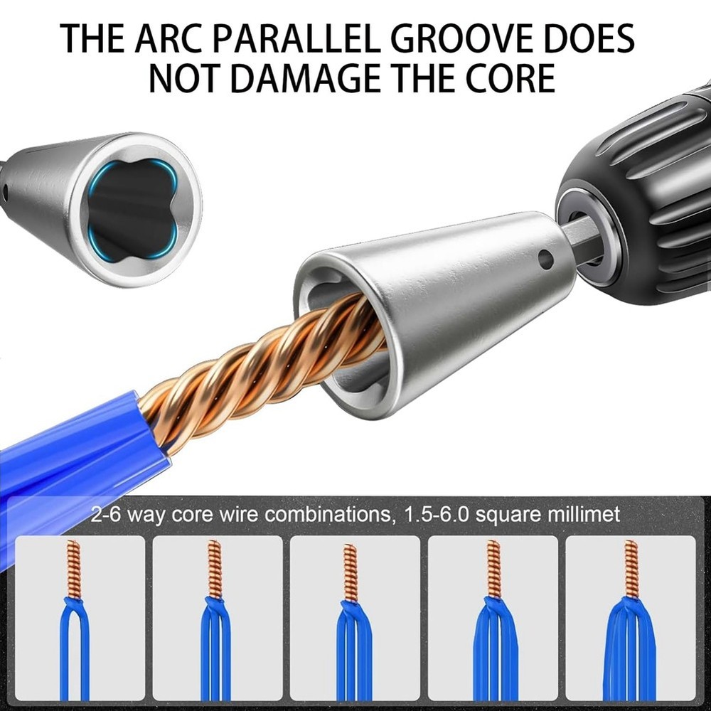Wire Stripper for Drill,Wire Stripping and Twisting Tool,Quickly Drill Wire7826