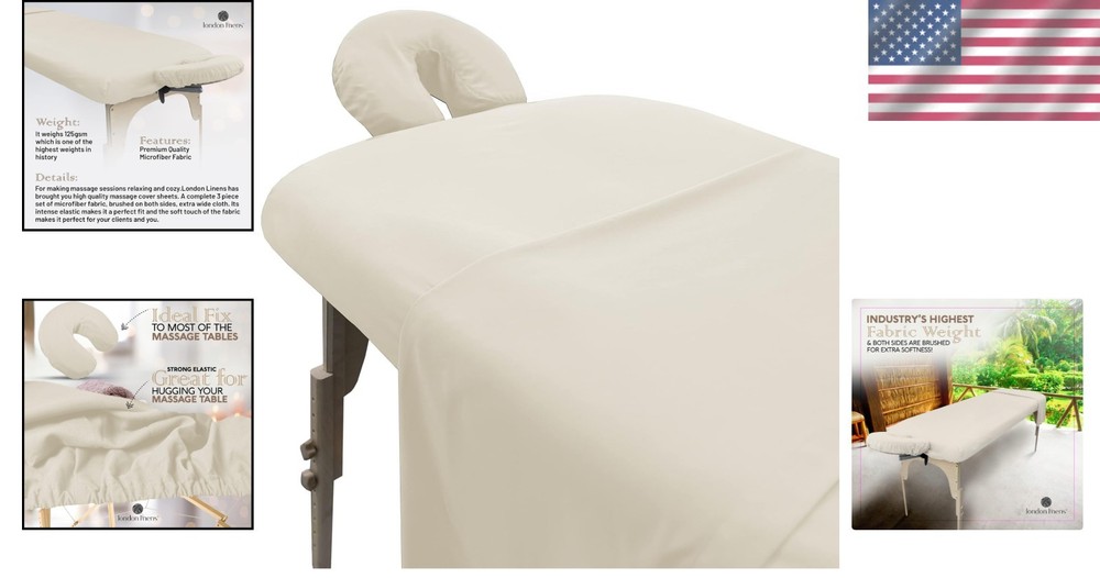 Luxury Microfiber Massage Table Sheets Set - Ideal Fit & Softness for Therapists
