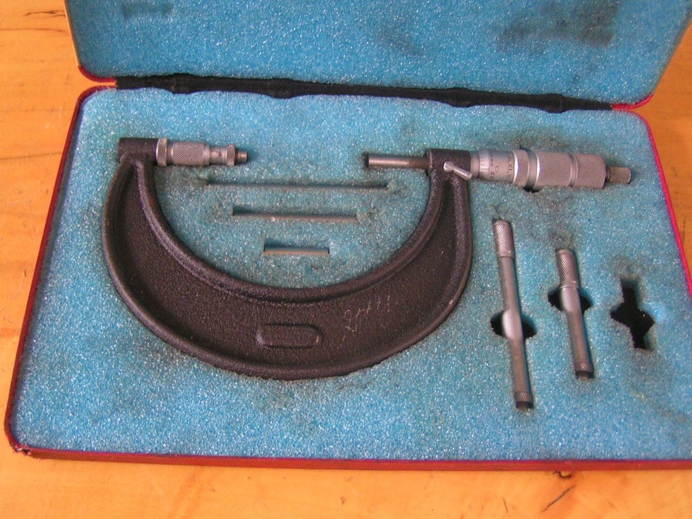 2 Central Tool Company Inside & Outside Micrometers in cases